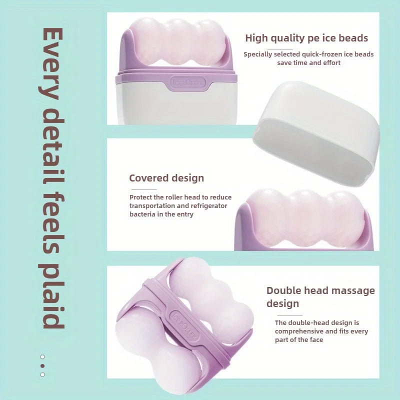 Best-Selling: Dual-Head Facial Gua Sha Ice Roller Massager for Skin Care